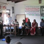Students in Chitwan, Nepal, participated in an art and essay competition, with rhino conservation as the theme. Photo courtesy of Suman Bhattarai, PARC Nepal.