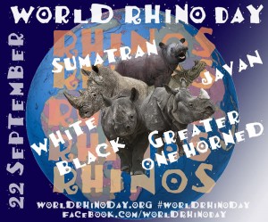 World Rhino Day is celebrated on 22 September. 