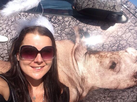 via selfie for rhino press release