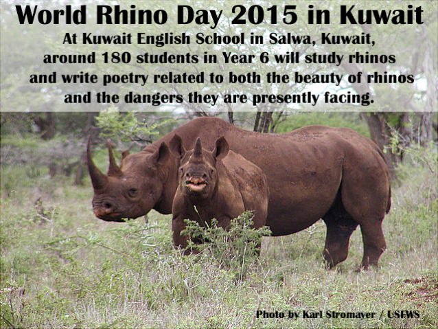 World Rhino Day 2015 Kuwait