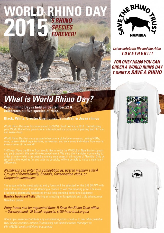 Celebrate World Rhino Day in Namibia with Save the Rhino Trust!